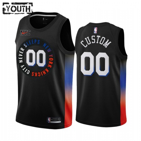 Kinder NBA New York Knicks Trikot Benutzerdefinierte 2020-21 City Edition Swingman